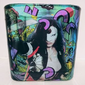 HANDMADE Katana Suicide Squad Glass Votive Vase